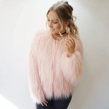 Faux Fur Pink Coat