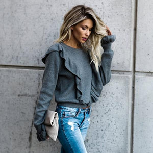 Flare Ruffle Sweater