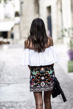 Floral Embroidered Skirt