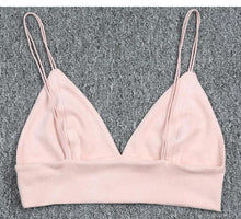 Strappy Suede Crop Top