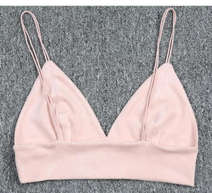Strappy Suede Crop Top