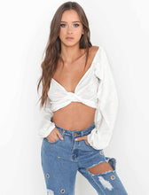 Deep V Neck Crop Top