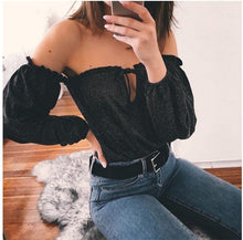 Off Shoulder Lantern Sleeve Top