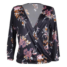 Deep V Neck Floral Top