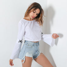 Lace Up Cross Crop Top