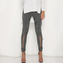 Lace Up Suede Pants