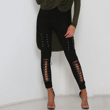 Lace Up Suede Pants