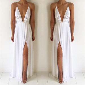 Slit Bandage Maxi Long Dress
