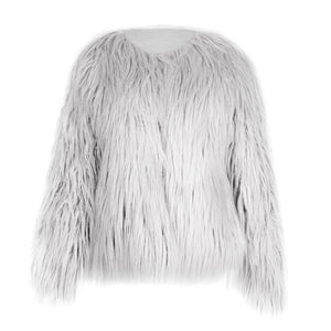 Faux Fur Gray Coat